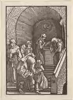 Free download The Virgin Entering the Temple, from The Fall and Salvation of Mankind Through the Life and Passion of Christ free photo or picture to be edited with GIMP online image editor