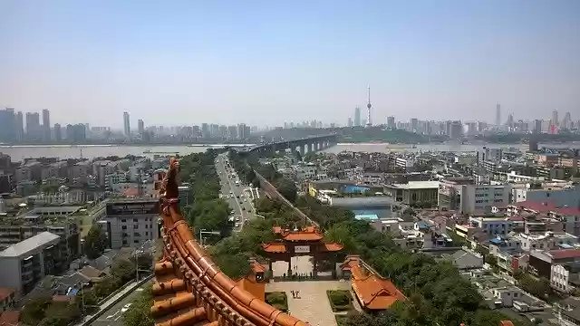 Free download The Yellow Crane Tower Views -  free photo or picture to be edited with GIMP online image editor