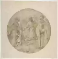 Free download Three Allegorical Figures in a Roundel. free photo or picture to be edited with GIMP online image editor