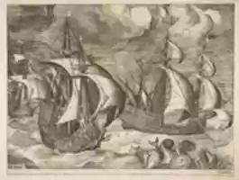 Free download Three Caravels in a Rising Squall with Arion on a Dolphin from The Sailing Vessels free photo or picture to be edited with GIMP online image editor