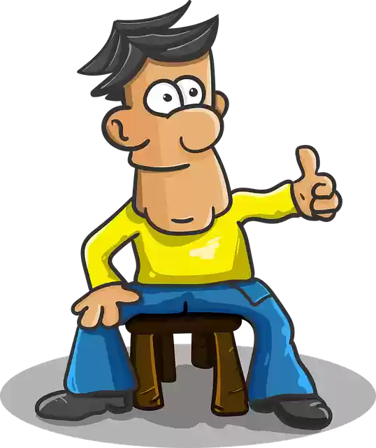 Free download Thumbs Up Sitting Man - Free vector graphic on Pixabay free illustration to be edited with GIMP free online image editor