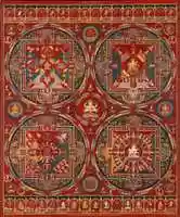 Free download Tibetan, Central Tibet, Tsang ( Ngor Monastery), Sakya Order Four Mandalas Of The Vajravali Series free photo or picture to be edited with GIMP online image editor