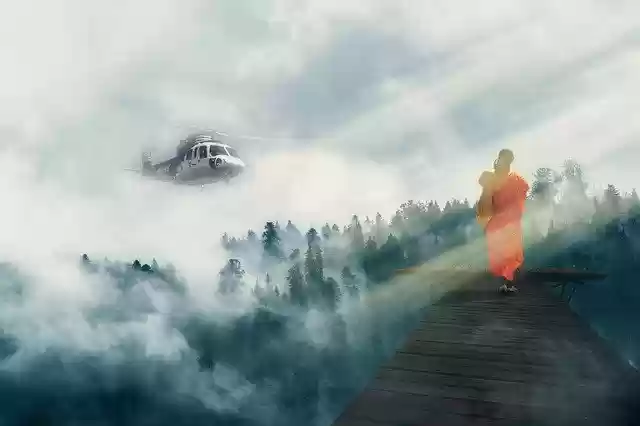 Free download Tibetan Monk Mobility Communicate -  free photo or picture to be edited with GIMP online image editor