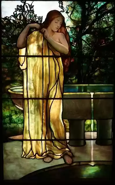 Free download Tiffany Stained Glass God -  free illustration to be edited with GIMP free online image editor