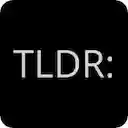TLDR App  screen for extension Chrome web store in OffiDocs Chromium