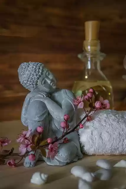 Free download towel buddha wellness blossoms free picture to be edited with GIMP free online image editor