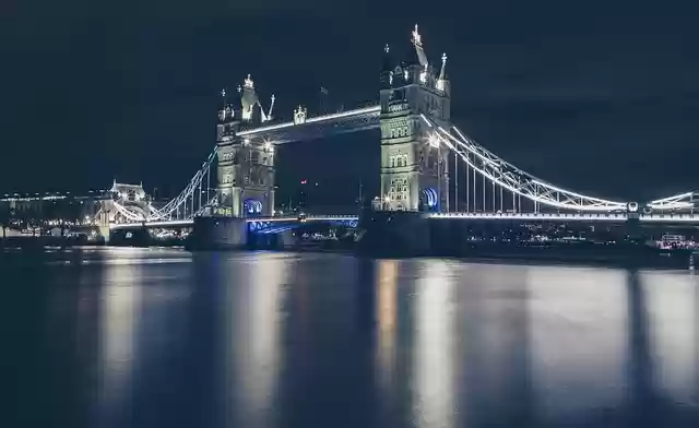 Free download tower bridge river night lights free picture to be edited with GIMP free online image editor