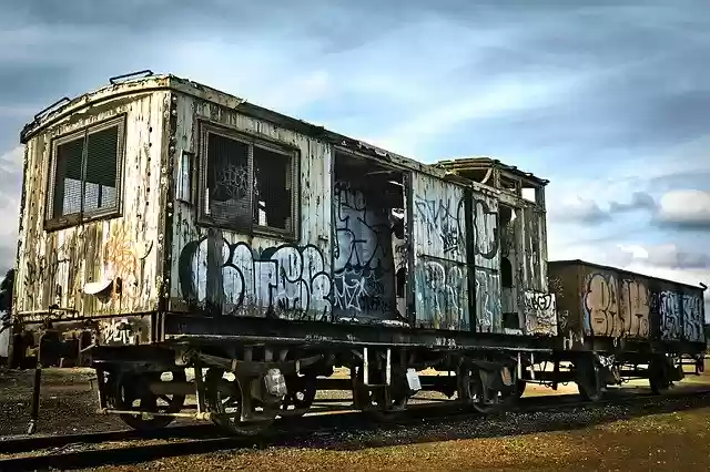 Free download Train Carriage Abandoned -  free photo or picture to be edited with GIMP online image editor