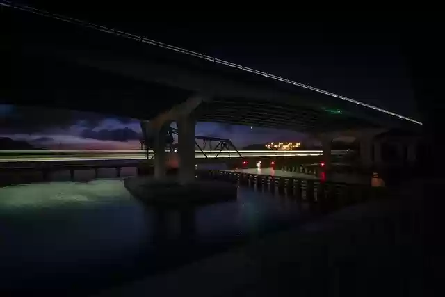 Free download Train Lighttrail Night -  free photo or picture to be edited with GIMP online image editor