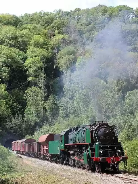 Free download Train Locomotive Landscape -  free free photo or picture to be edited with GIMP online image editor