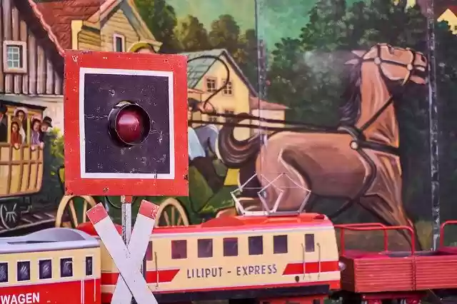 Free download Train Railway Level Crossing -  free free photo or picture to be edited with GIMP online image editor