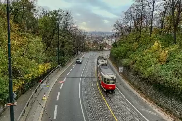 Free download Tram Prague City -  free free photo or picture to be edited with GIMP online image editor