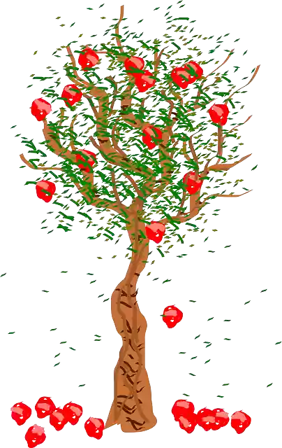 Free download Tree Apple Falling - Free vector graphic on Pixabay free illustration to be edited with GIMP free online image editor