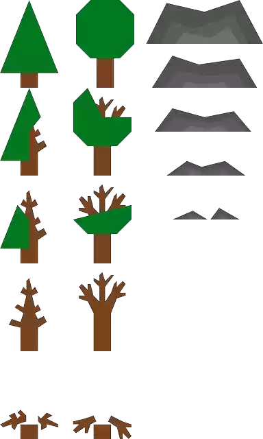 Tree Game SpritesFree vector graphic on Pixabay