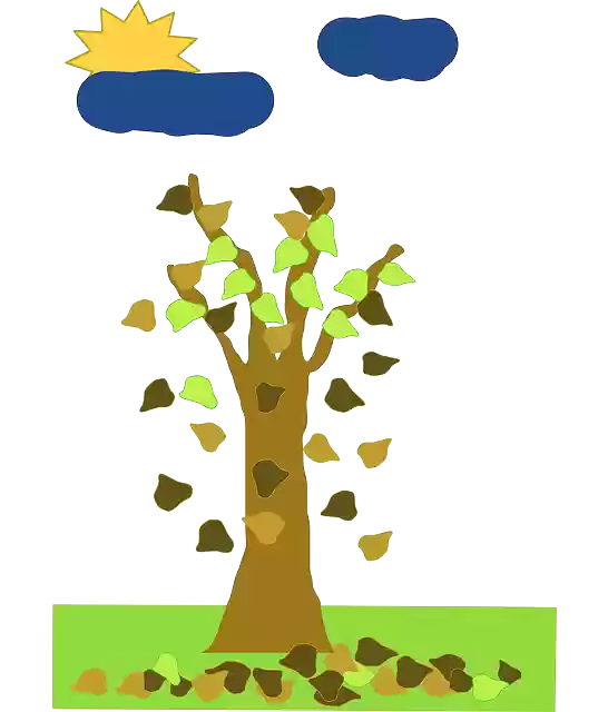 Free download Tree Leaves Sun - Free vector graphic on Pixabay free illustration to be edited with GIMP free online image editor