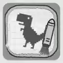 T Rex Jump game  screen for extension Chrome web store in OffiDocs Chromium