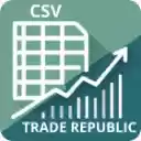 TR eXporter (CSV)  screen for extension Chrome web store in OffiDocs Chromium