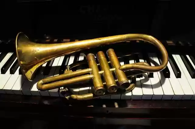 Free download Trumpet Music Piano -  free photo or picture to be edited with GIMP online image editor