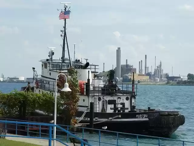 Free download Tug Boat Manitou Detroit -  free photo or picture to be edited with GIMP online image editor
