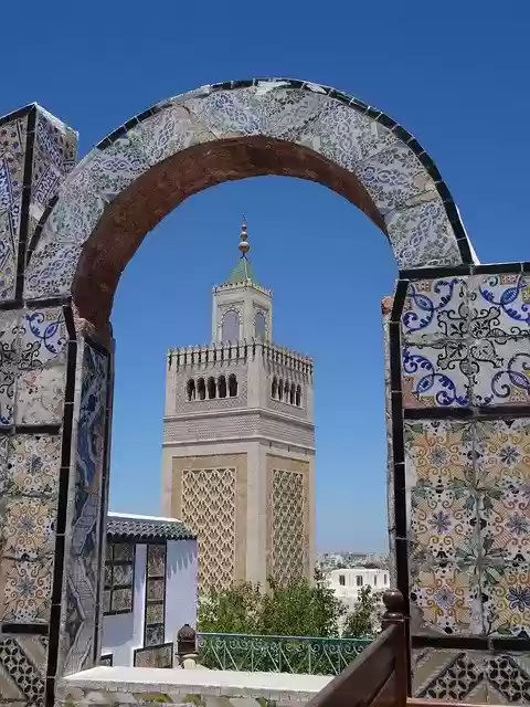 Descărcare gratuită Moscheea Tunis Medina - fotografie sau imagini gratuite pentru a fi editate cu editorul de imagini online GIMP