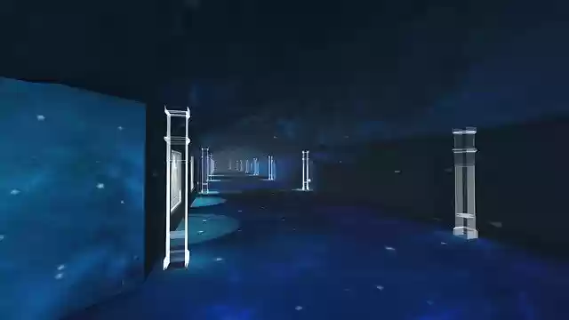 Free download Tunnel Light Starry -  free illustration to be edited with GIMP free online image editor