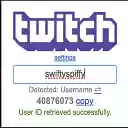 Twitch Username and User ID Translator  screen for extension Chrome web store in OffiDocs Chromium