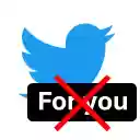 Twitter no foryou  screen for extension Chrome web store in OffiDocs Chromium
