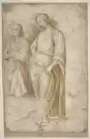 Free download Two Figures of Angels Standing free photo or picture to be edited with GIMP online image editor