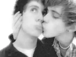 Free download Two Gay Teens Kissing - Photograph free photo or picture to be edited with GIMP online image editor