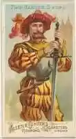 Free download Two-handed Sword, from the Arms of All Nations series (N3) for Allen & Ginter Cigarettes Brands free photo or picture to be edited with GIMP online image editor