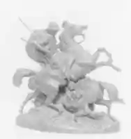 Free download Two Mounted Arabs Killling a Lion free photo or picture to be edited with GIMP online image editor