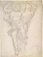 Free download Two Partially Draped Male Figures in a Pendentive free photo or picture to be edited with GIMP online image editor