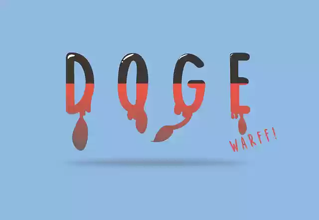 Free download Typhography Doge Gradient - Free vector graphic on Pixabay free illustration to be edited with GIMP free online image editor
