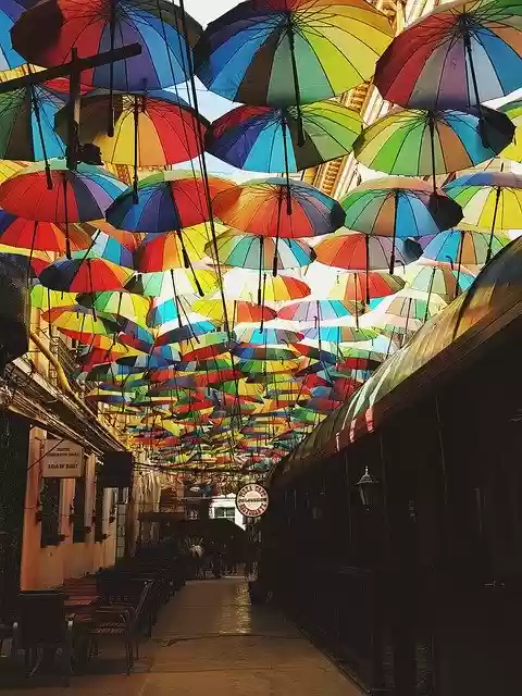 Free download Umbrella City Rain -  free photo or picture to be edited with GIMP online image editor