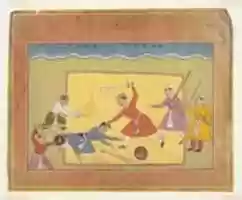 Free download Unidentified Page from a Dispersed Bhagavata Purana (Ancient Stories of Lord Vishnu) free photo or picture to be edited with GIMP online image editor