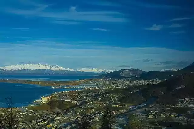 Free download Ushuaia Beagle Channel Mountains -  free photo or picture to be edited with GIMP online image editor