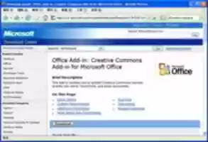 Free download Using Creative Commons Addon for MS Office 2003 free photo or picture to be edited with GIMP online image editor