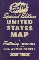 Free download U.S. Map Featuring Insignia of the United States Armed Forces free photo or picture to be edited with GIMP online image editor