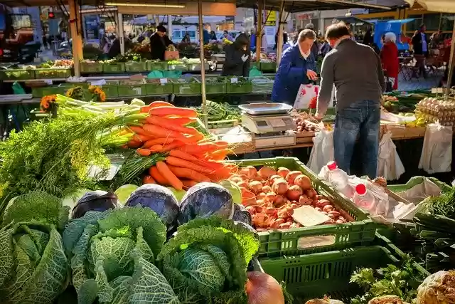 Free download vegetables market market stall free picture to be edited with GIMP free online image editor