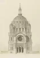 Free download Victor Baltard, Church Of Saint Augustin, Paris, Elevation Of The Main Facade free photo or picture to be edited with GIMP online image editor