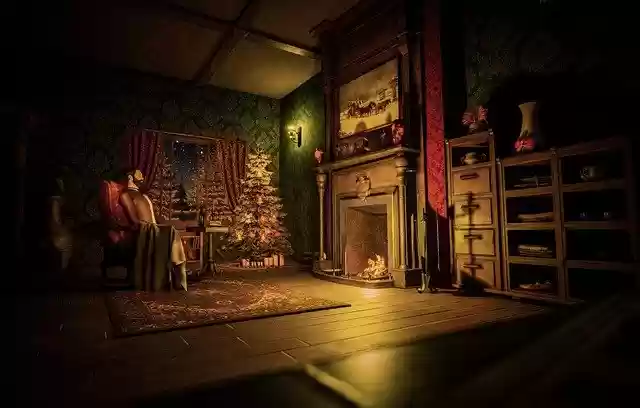 Free download victorian christmas scene christmas free picture to be edited with GIMP free online image editor