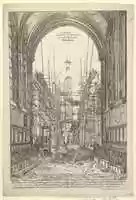 Free download View of the Church of the Franciscans in Nuremberg under Reconstruction, from the series Views of Nuremberg free photo or picture to be edited with GIMP online image editor