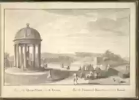 Free download View of the Queens Theatre from the Rotunda at Stowe, Buckinghamshire free photo or picture to be edited with GIMP online image editor