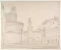 Free download View of the South side of the church of Santi Giovanni e Paolo in Venice, with Verocchios statue of Bartolomeo Colleoni free photo or picture to be edited with GIMP online image editor