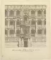 Free download Views of a Theater (Bayreuth): Interior Elevation of the Theater Showing Royal Box free photo or picture to be edited with GIMP online image editor