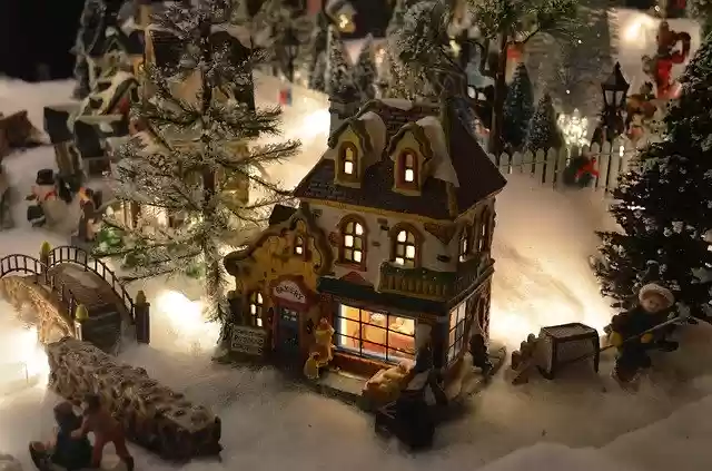 Free download Village Christmas Snow -  free free photo or picture to be edited with GIMP online image editor