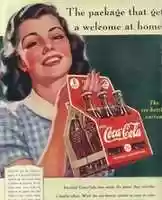 Free download Vintage coca cola girl ad free photo or picture to be edited with GIMP online image editor