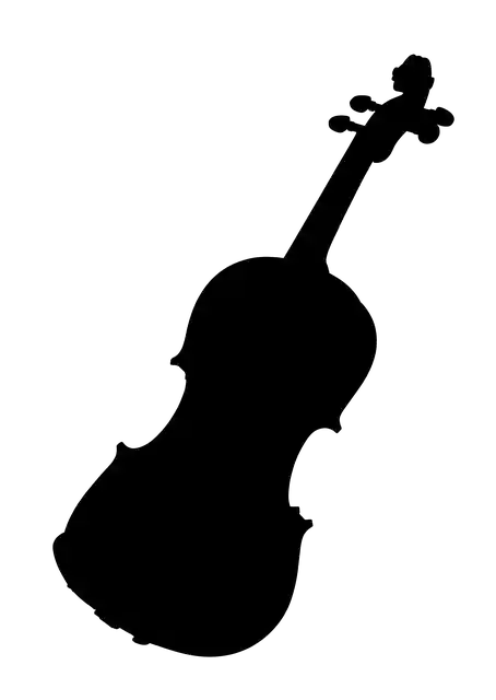 免费下载小提琴大纲音乐 - 使用 GIMP 免费在线图像编辑器编辑的免费插图