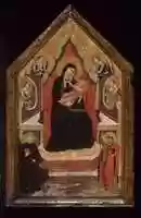 Free download Virgin and Child Enthroned with Saints Benedict and Donato (?) and Four Angels free photo or picture to be edited with GIMP online image editor