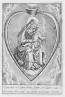 Free download Virgin and Child in a Heart free photo or picture to be edited with GIMP online image editor